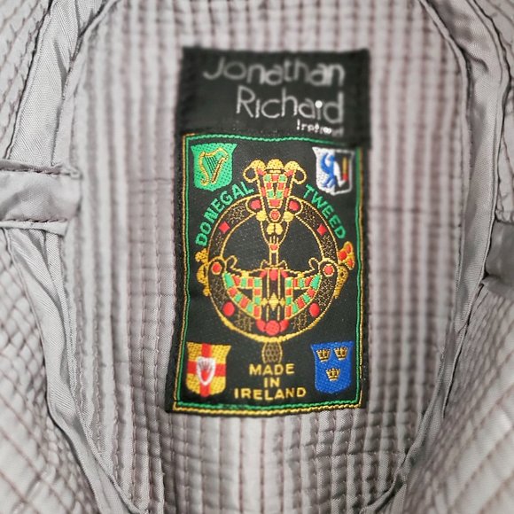 Jonathan Richard Mens Bucket Hat 100% Wool Donegal Tweed Patchwork M - Picture 4 of 8